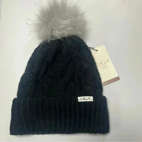 CALIA by Carrie Underwood Accessories - Calia cable knit Pom beanie